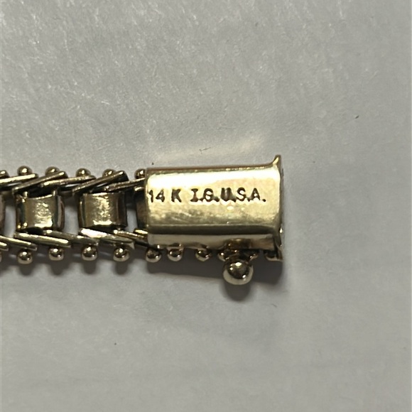 428828 14k bracelet yellow gold 7.75 inch 12.5g - Picture 5 of 7